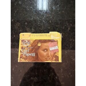 VTG 1977 Goody Wet‎ Strength Curl Papers Open Box 500 Ct Hair Roller Paper Prop